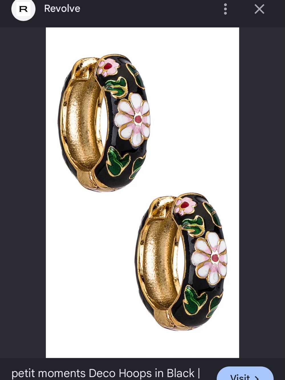 Revolve Petit Moments Deco Hoops Earrings